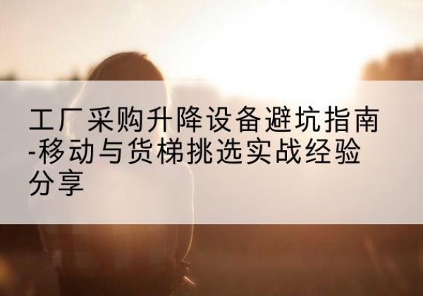 当涂移动式升降机怎么选-工厂采购升降设备避坑指南-移动与货梯挑选实战经验分享